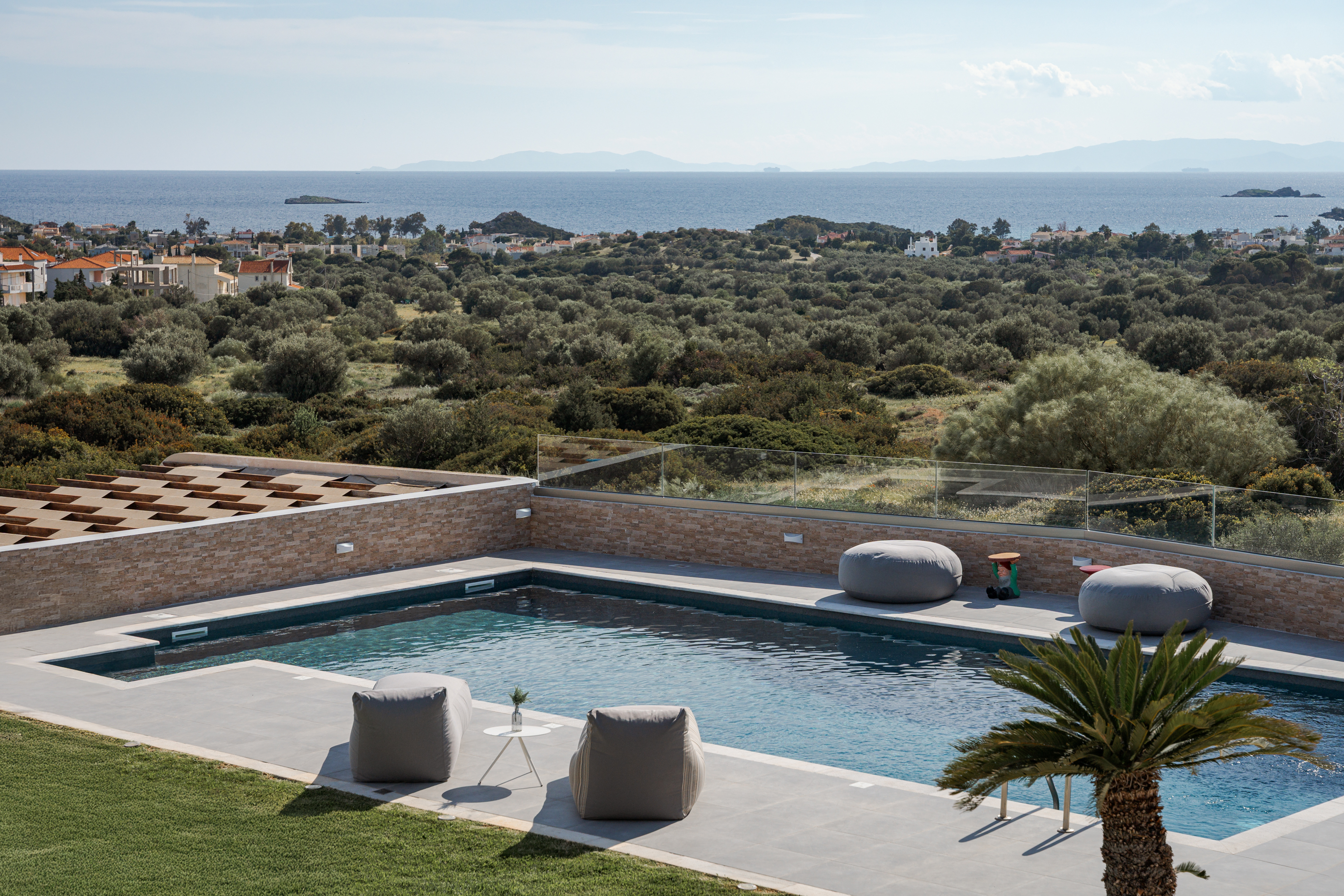 Pool with Saronic sea and islands