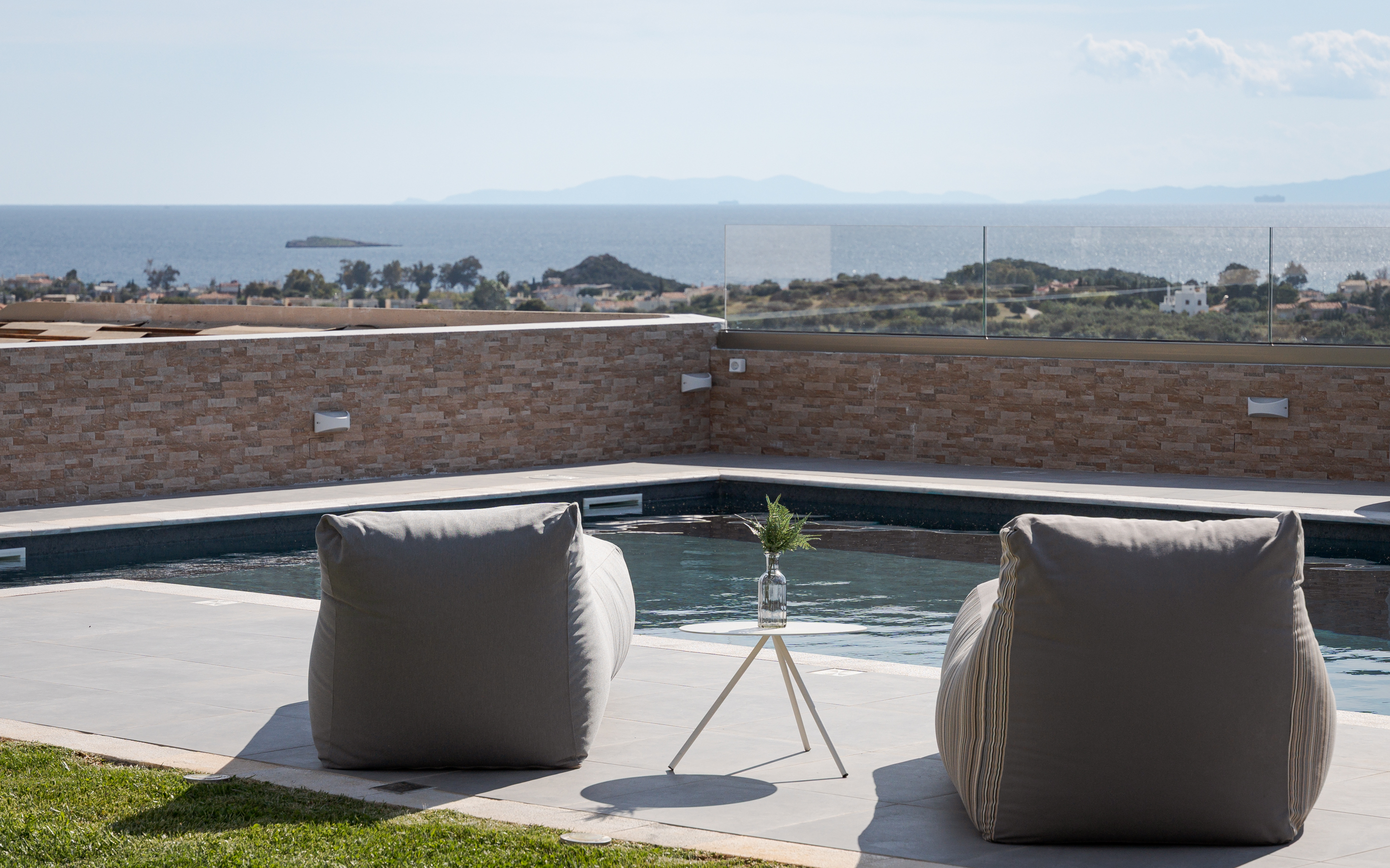 Pool lounge area